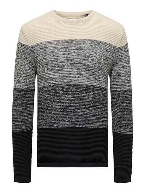ONLY & SONS Sweatshirt ONSHUGO REG 12 GRADING CREW KNIT günstig online kaufen