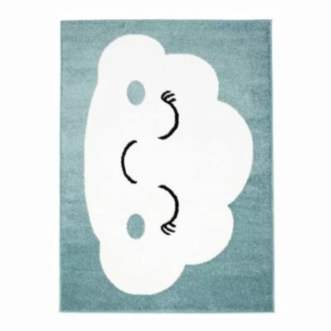 carpet city® Kinderteppich mit Wolke - Kinderzimmerteppich Blau - Teppich B günstig online kaufen