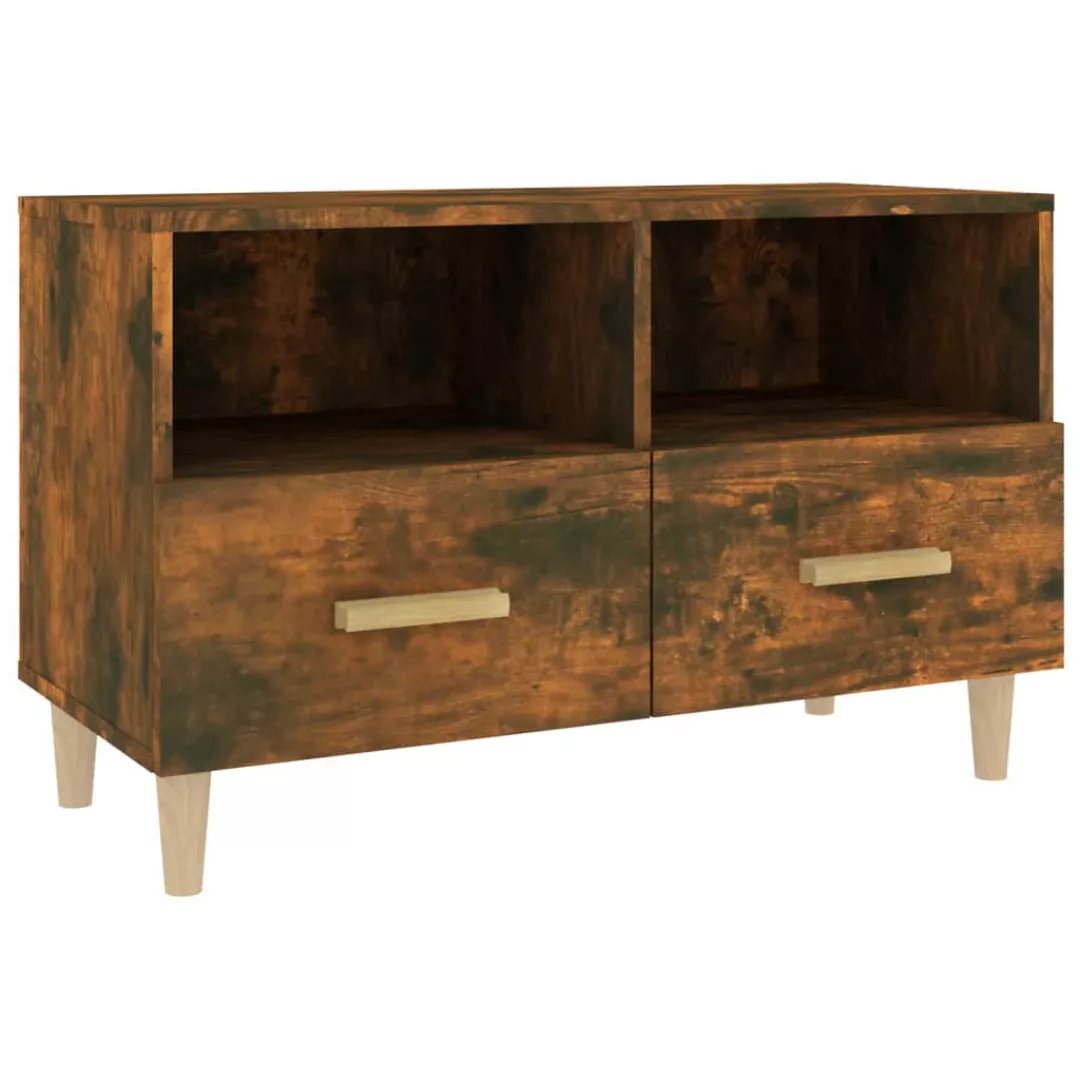 Vidaxl Tv-schrank Räuchereiche 80x36x50 Cm Holzwerkstoff günstig online kaufen