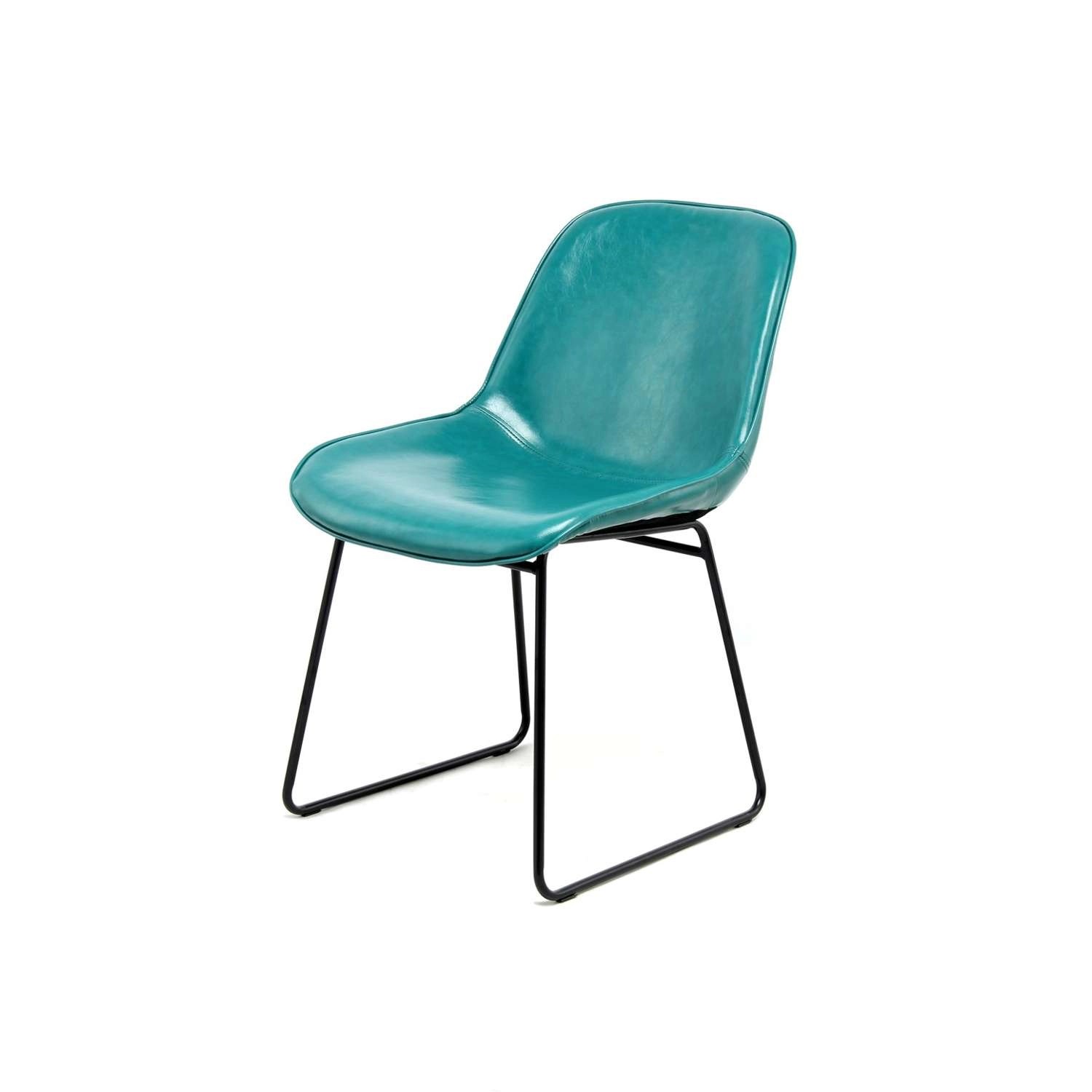 MeGusta Moderner Stuhl 2er-Set Blau Polsterstuhl Esszimmerstuhl Mara günstig online kaufen