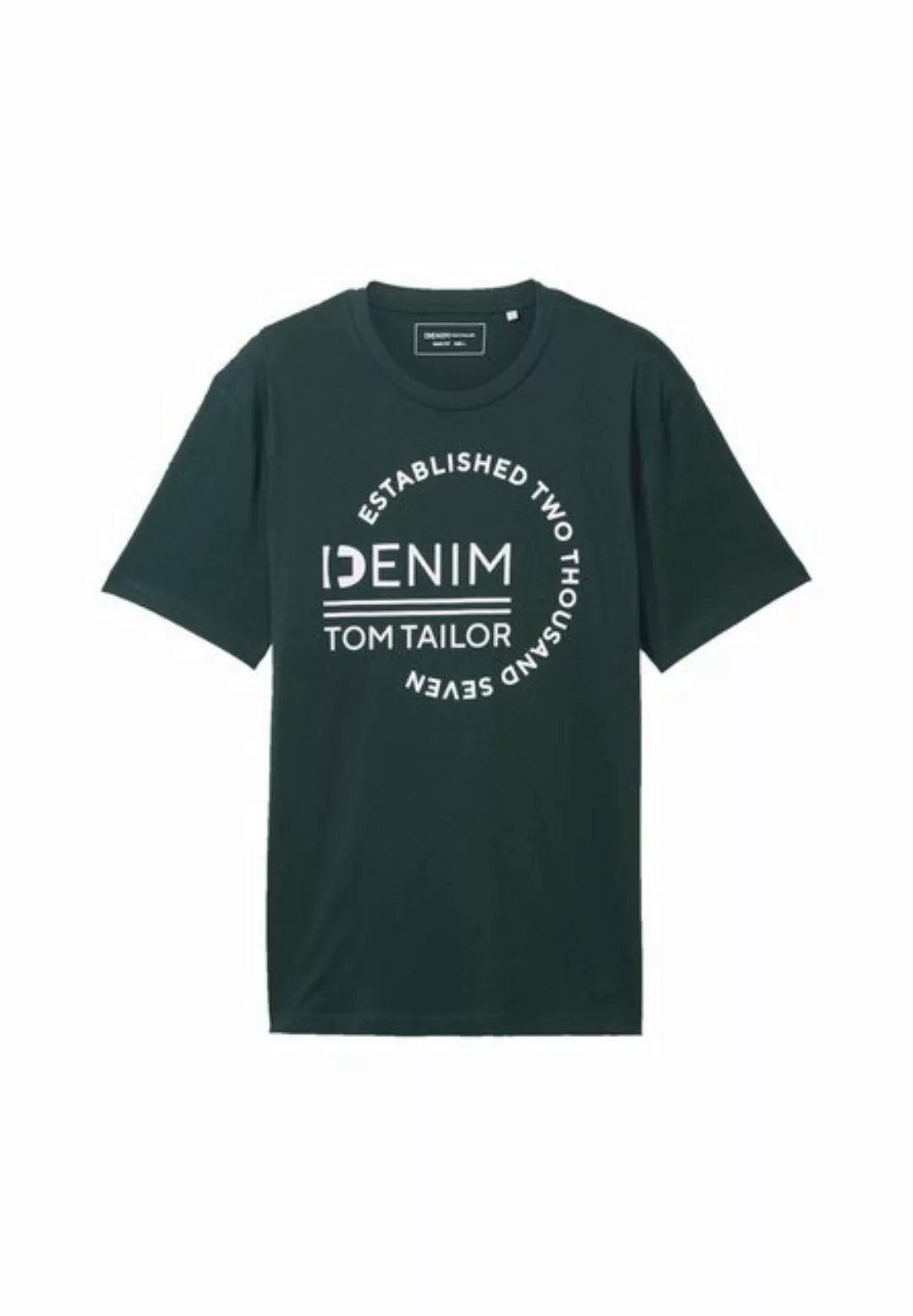 TOM TAILOR Denim T-Shirt mit Logo Print günstig online kaufen