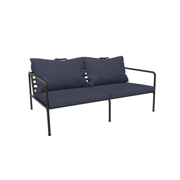 Outdoor 2-Sitzer Sofa AVON schwarz Indigo günstig online kaufen
