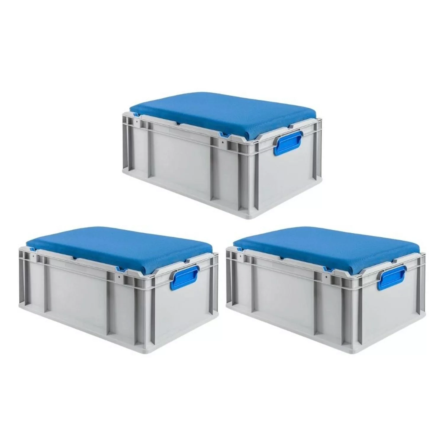 PROREGAL SparSet 3x Eurobox NextGen Seat Box Blau HxBxT 265 x 40 x 60 cm 44 günstig online kaufen