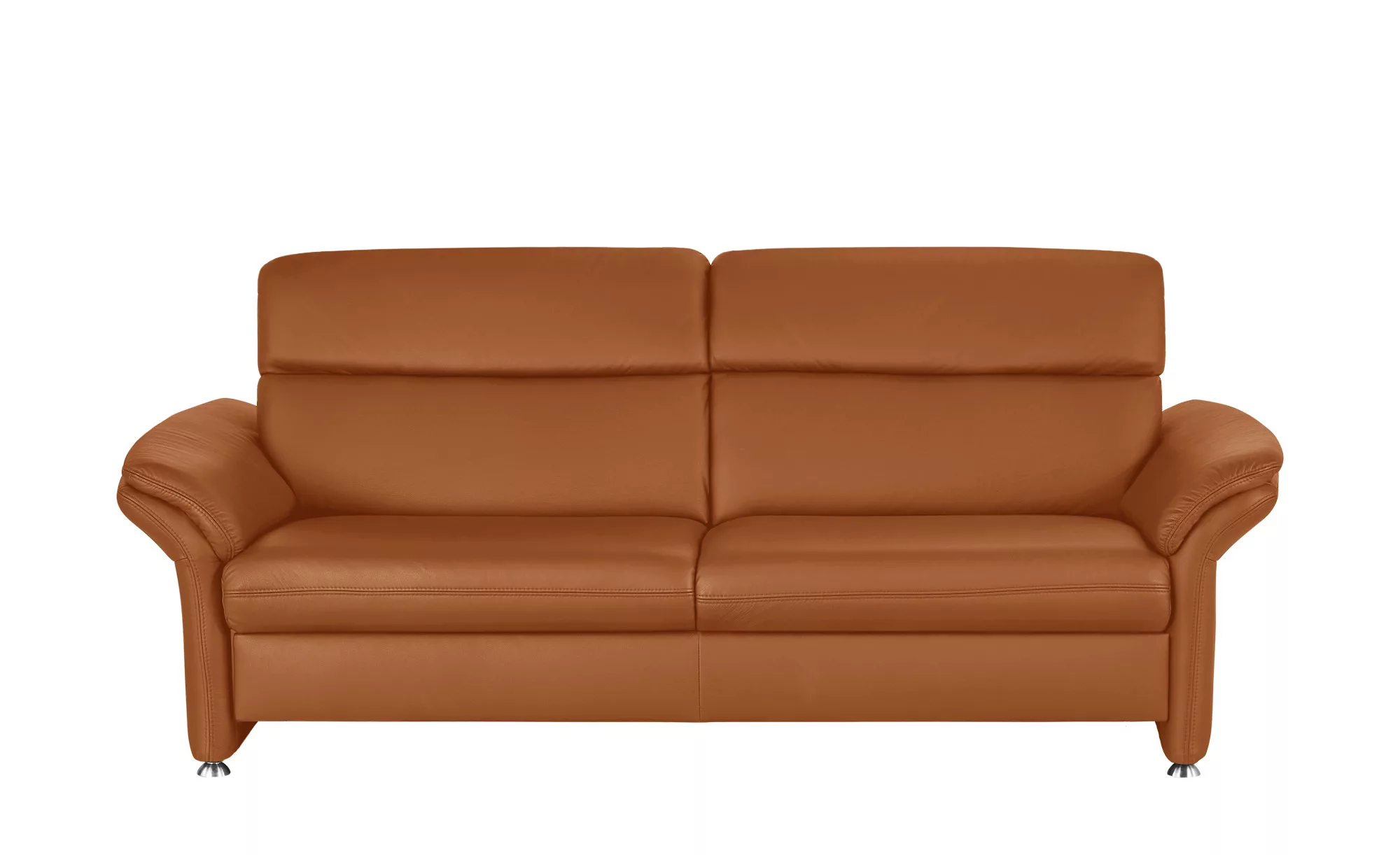 meinSofa Ledersofa - orange - 228 cm - 94 cm - 92 cm - Polstermöbel > Sofas günstig online kaufen