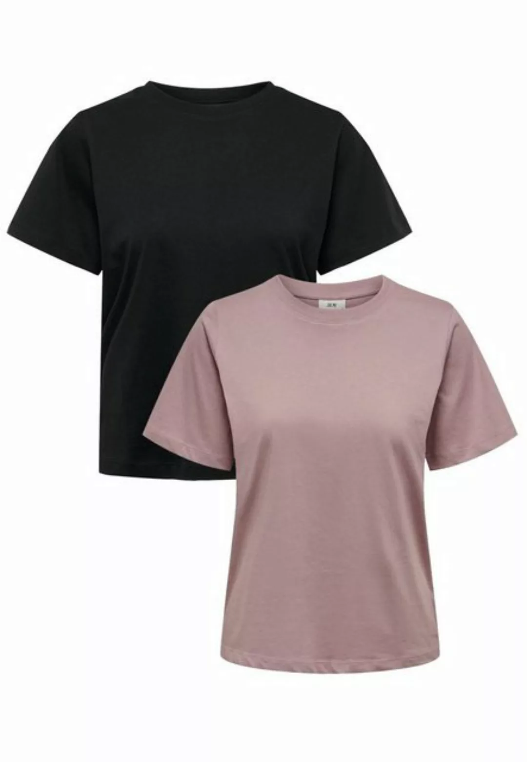 JACQUELINE de YONG T-Shirt Basic T-Shirt 2-er Set VMPAULA (2-tlg) JDYPISA S günstig online kaufen