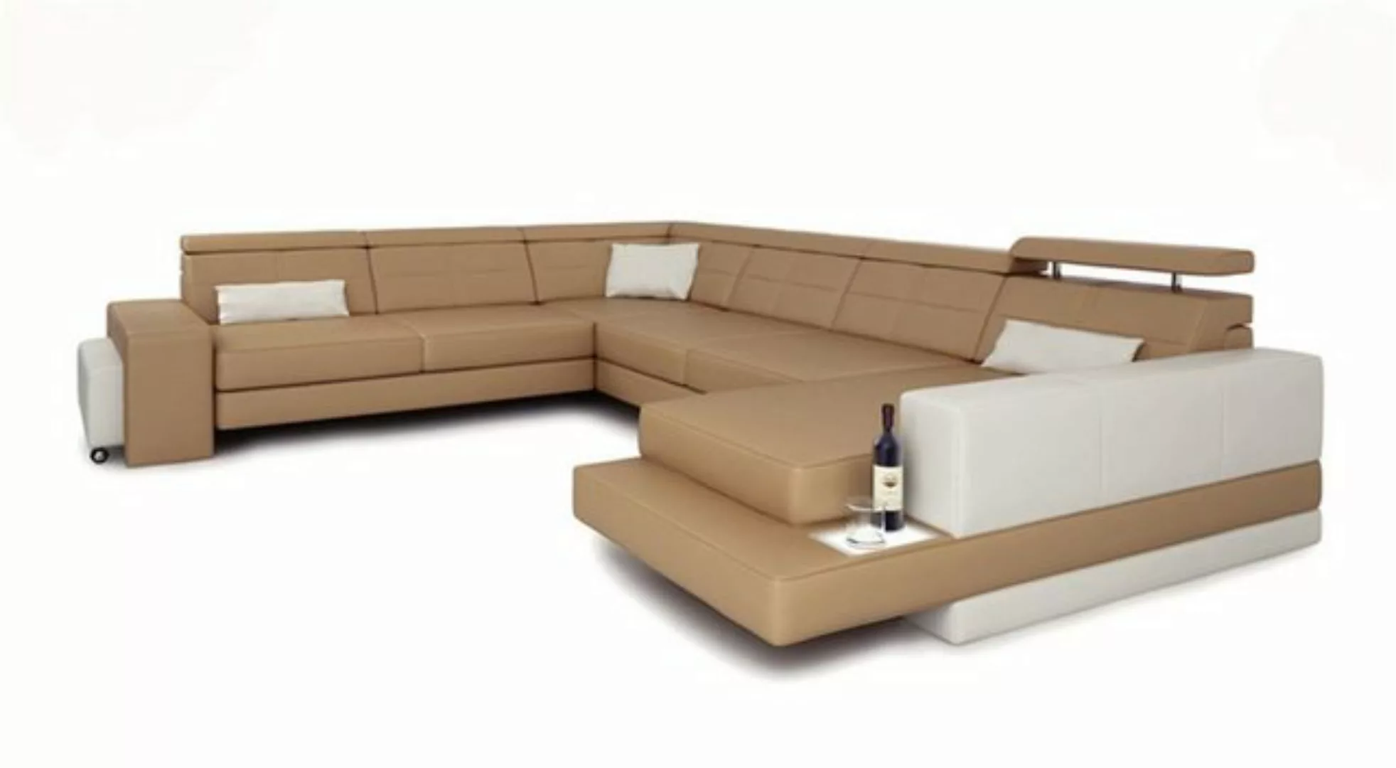 JVmoebel Ecksofa, Design Couch Luxus Couchen Leder Sofa Sitz Eck Garnitur P günstig online kaufen