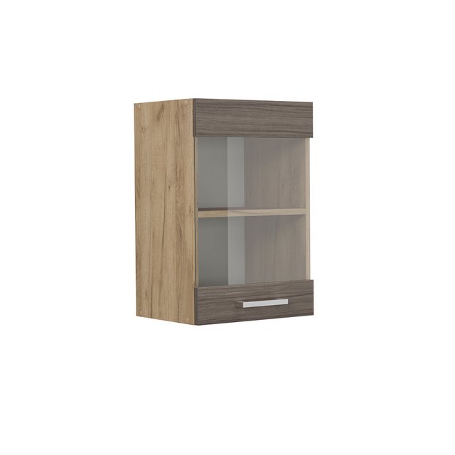 Vicco Glashängeschrank R-Line, Edelgrau/Goldkraft Eiche, 40 cm günstig online kaufen