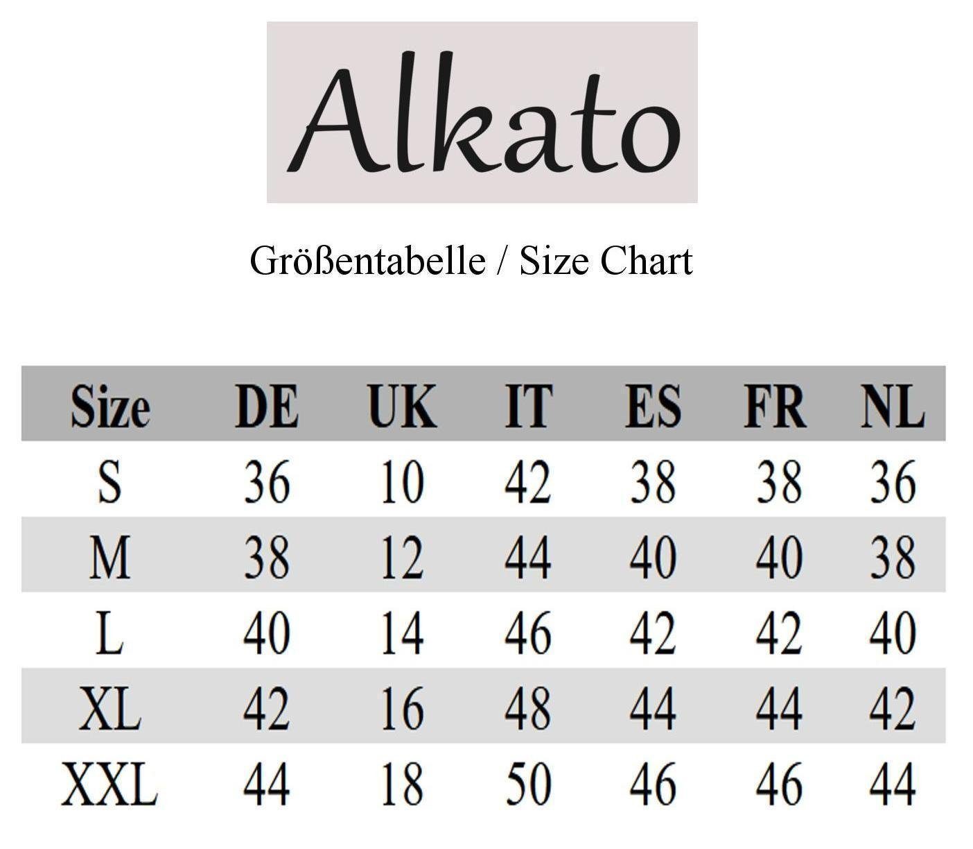 Alkato Longshirt Alkato Damen Langarm Shirt günstig online kaufen