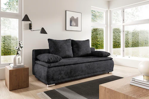 WERK2 Schlafsofa "Biggi", 2-Sitzer Sofa & Schlafcouch mit Bettkasten günstig online kaufen