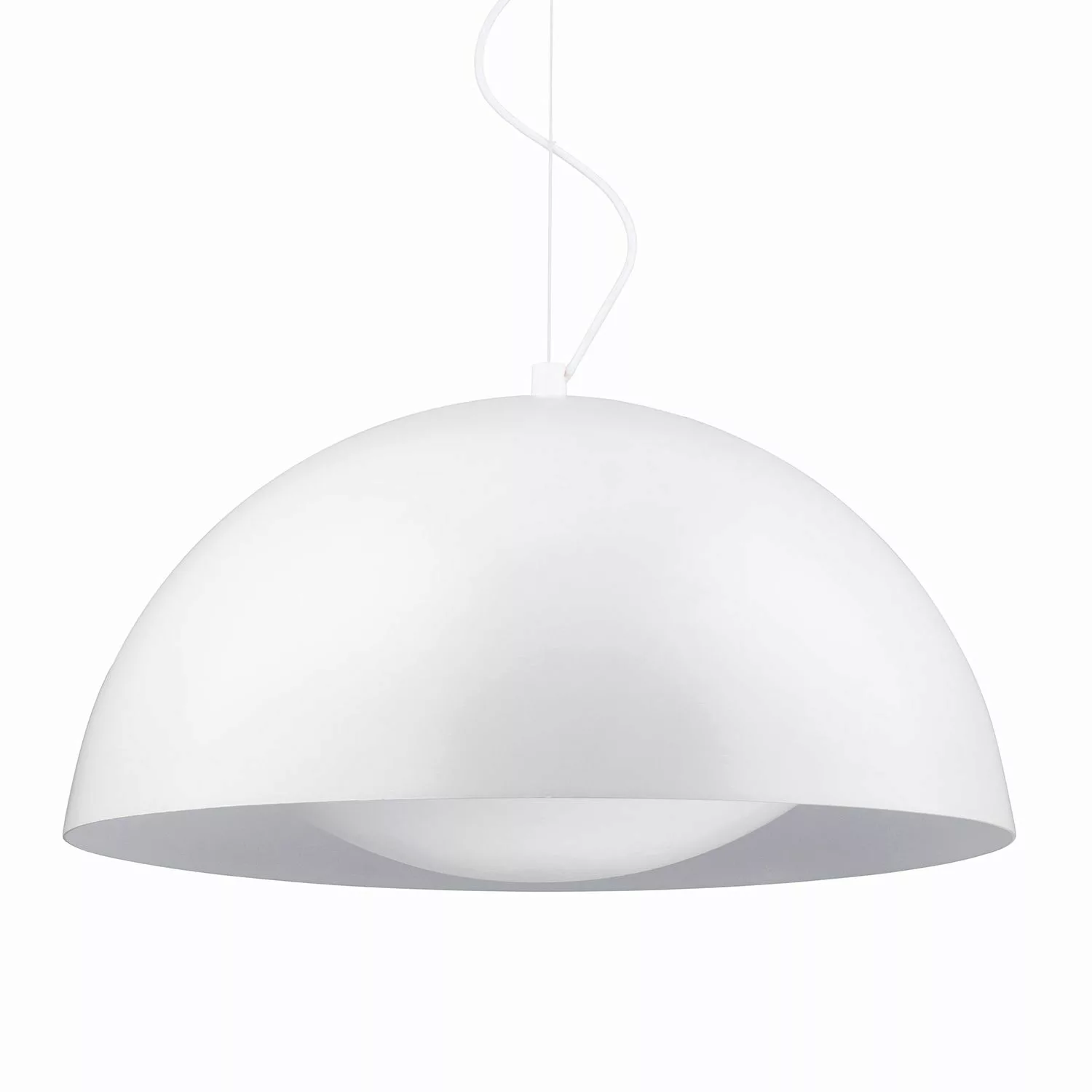 home24 Spot Light LED-Pendelleuchte Ray Stahl Weiß Ø 25,5 cm 1-flammig inkl günstig online kaufen
