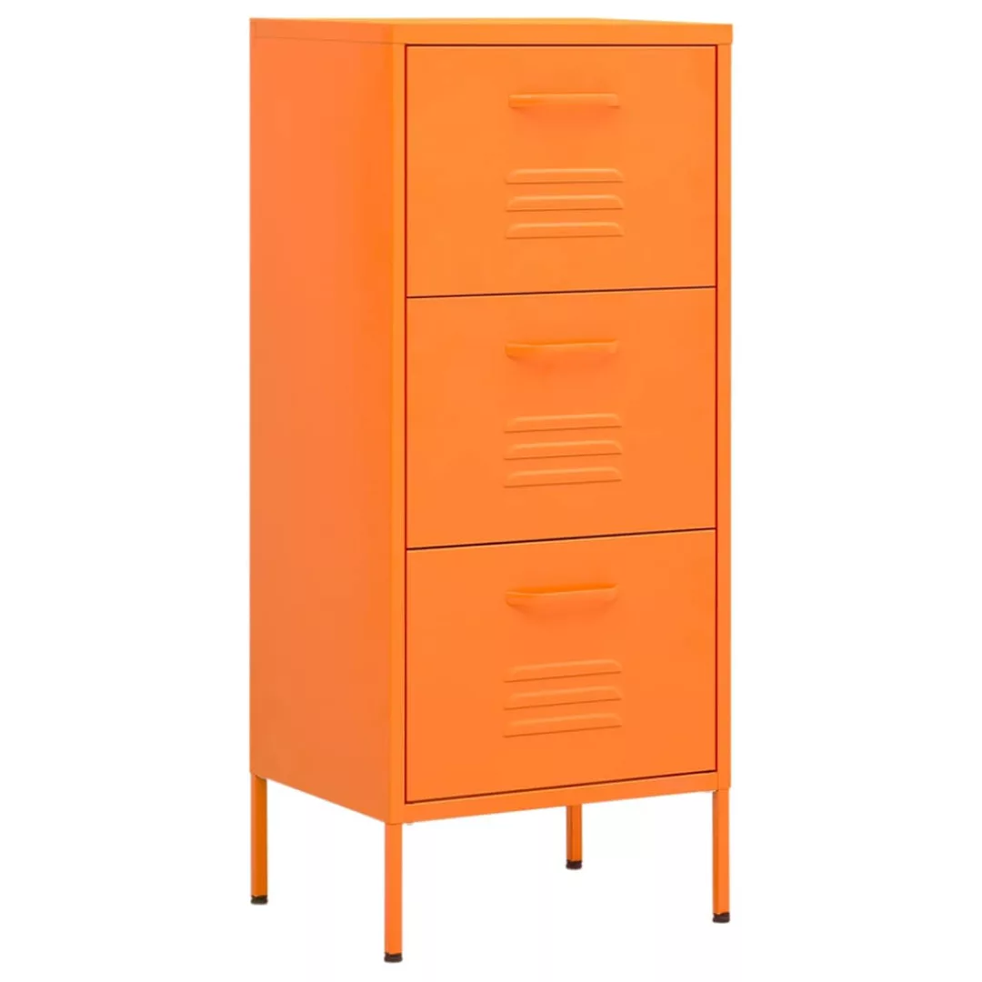 vidaXL Aktenschrank Lagerschrank Orange 42,5x35x101,5 cm Stahl günstig online kaufen