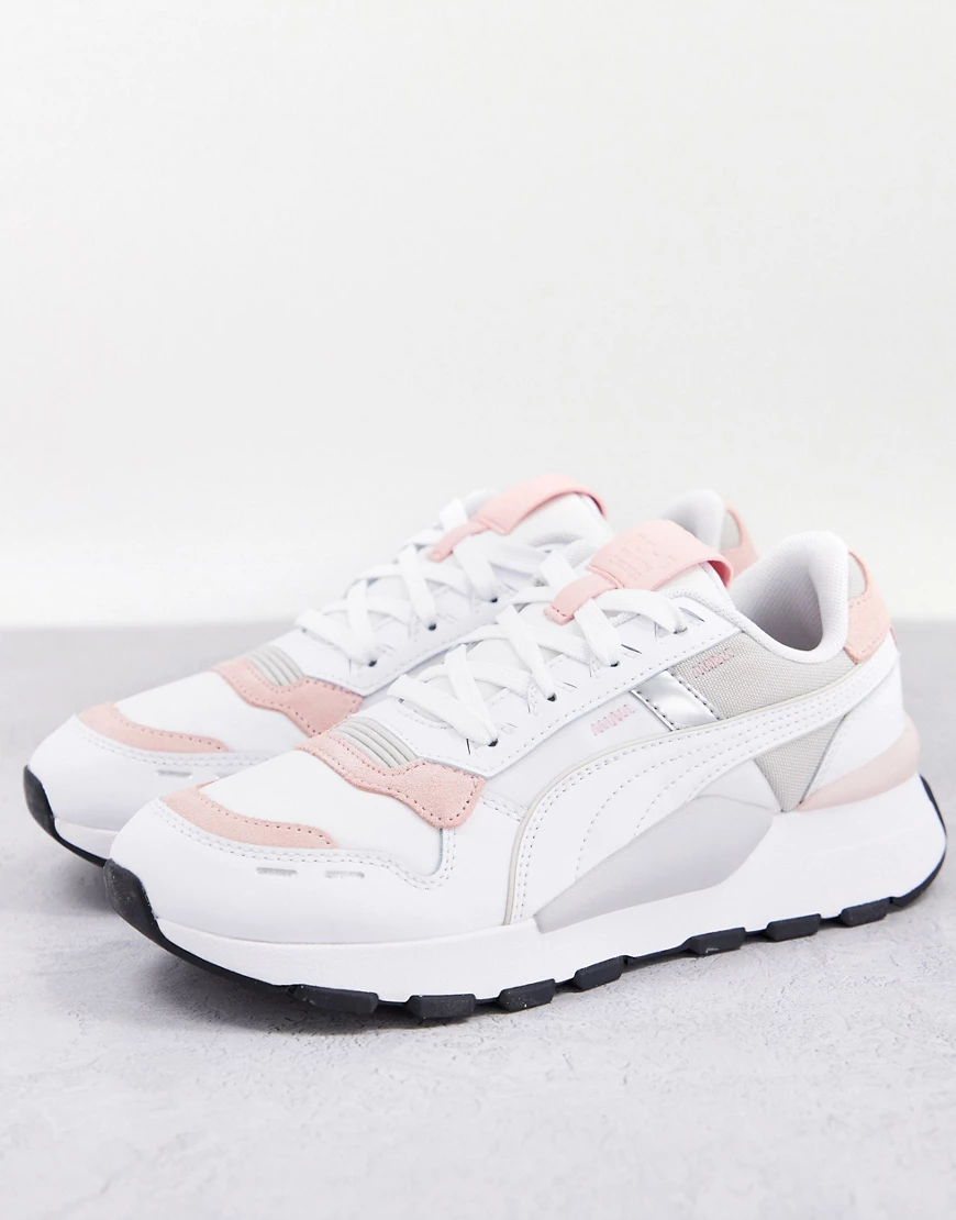 PUMA – RS 2.0 Futura – Sneaker in Weiß und Rosa günstig online kaufen