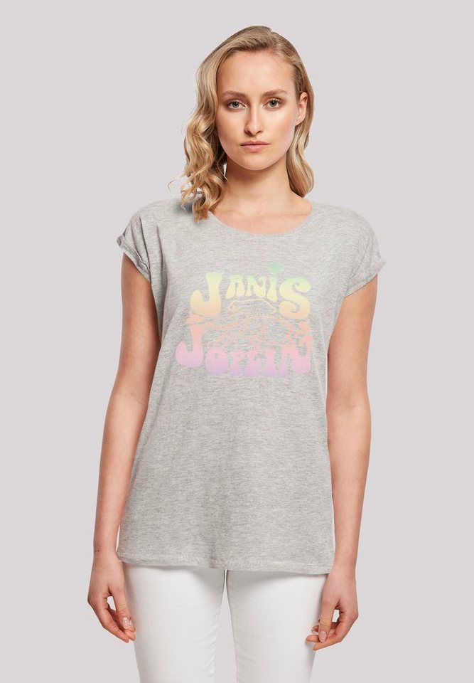 F4NT4STIC T-Shirt Janis Joplin Pastel Logo Print günstig online kaufen