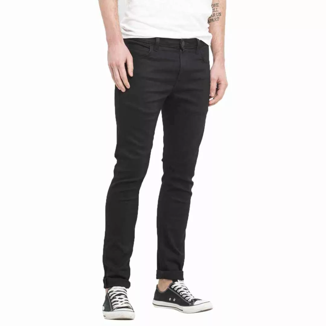 Lee Herren Jeans Malone Skinny Fit - Schwarz - Black Rinse günstig online kaufen