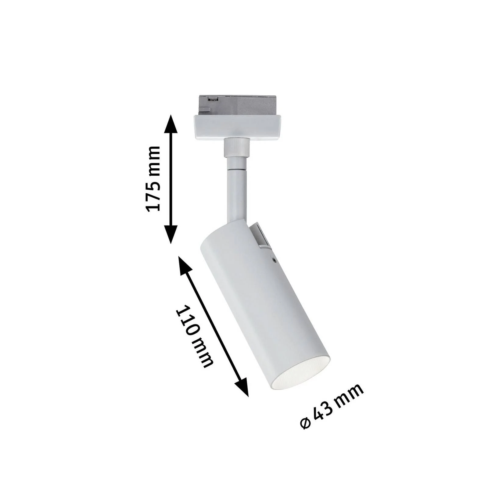 URail LED-Spot Tubo Weiß 230V Metall und Kunststoff günstig online kaufen