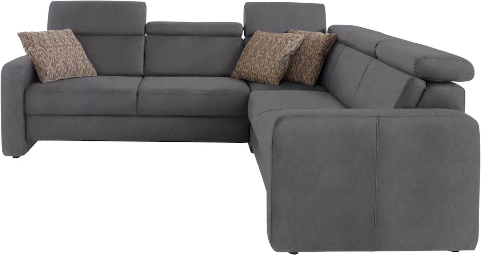 sit&more Ecksofa »Bologna L-Form«, Kopfteilverstellung, wahlweise mit Bettf günstig online kaufen