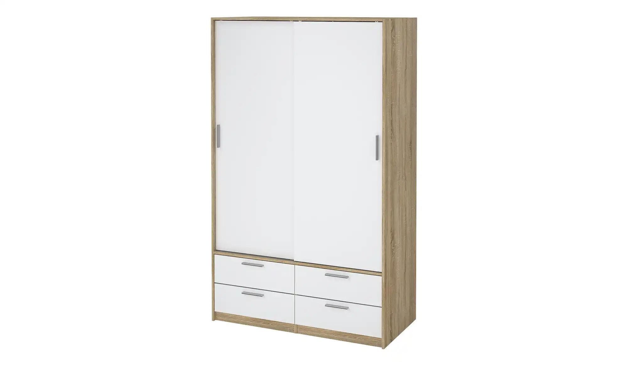Schiebetürenschrank 2-türig  Lewes ¦ weiß ¦ Maße (cm): B: 121 H: 200 T: 60. günstig online kaufen