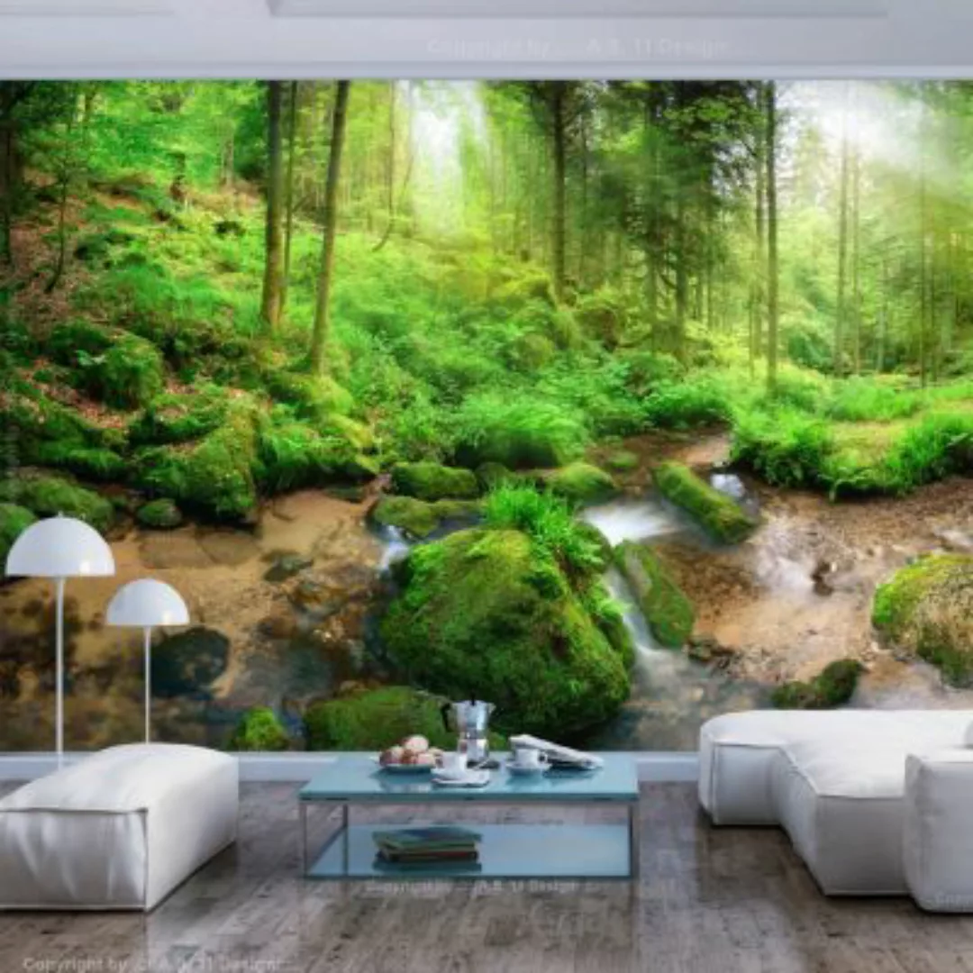 artgeist Fototapete Humid Forest mehrfarbig Gr. 150 x 105 günstig online kaufen