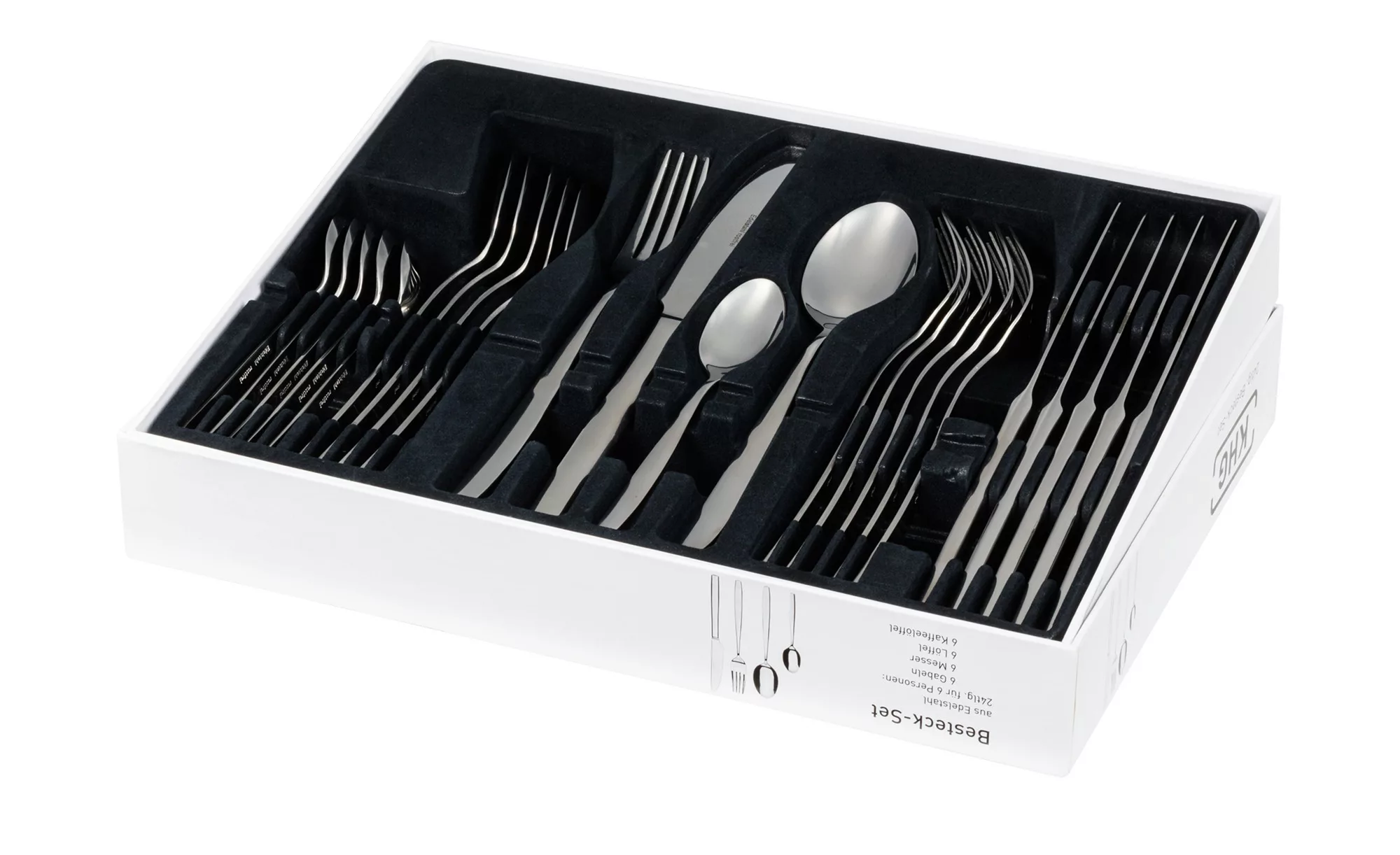 KHG Besteckset, 24-teilig  "711" - silber - Edelstahl - Sconto günstig online kaufen