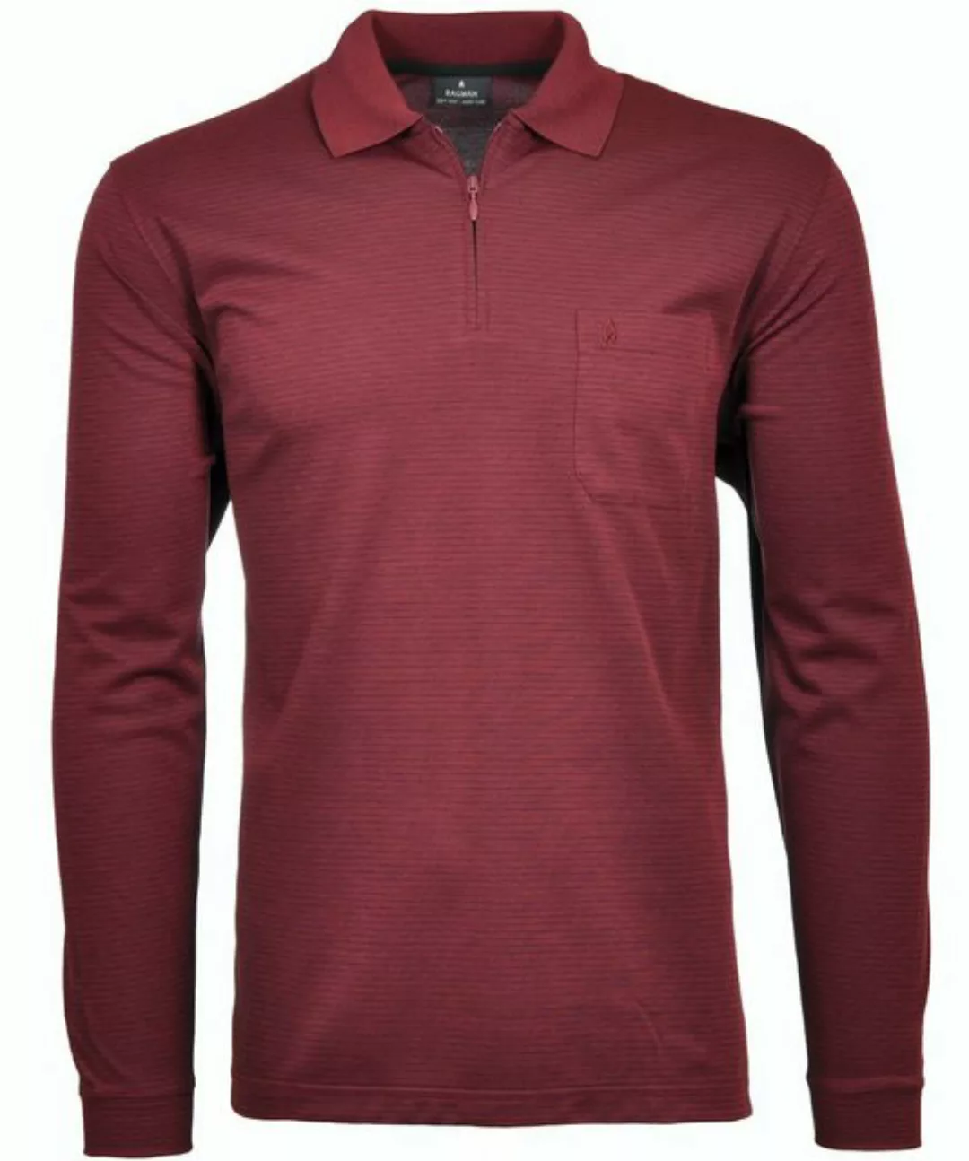 RAGMAN T-Shirt Ragman / He.Polo / Polo zip, fineliner LS günstig online kaufen