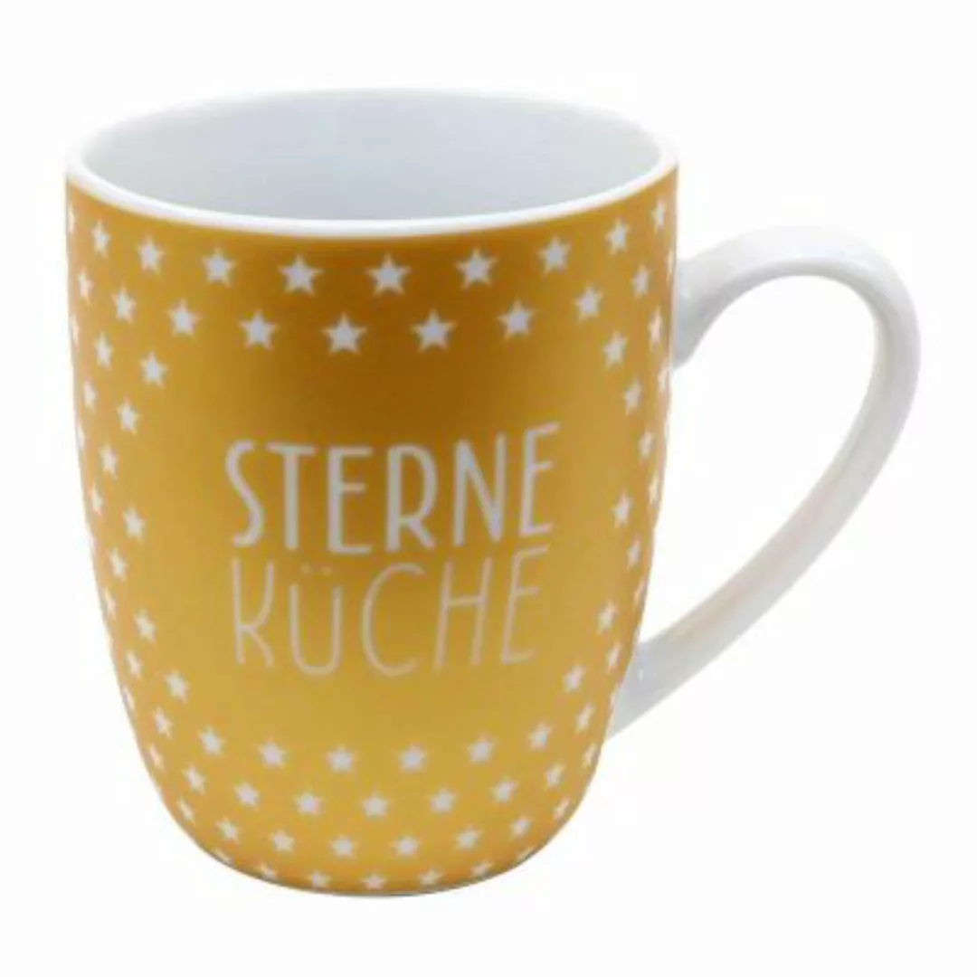 DEKOHELDEN24 Kaffeetasse aus Porzellan, 250ml. Sterneküche Tassen gold günstig online kaufen