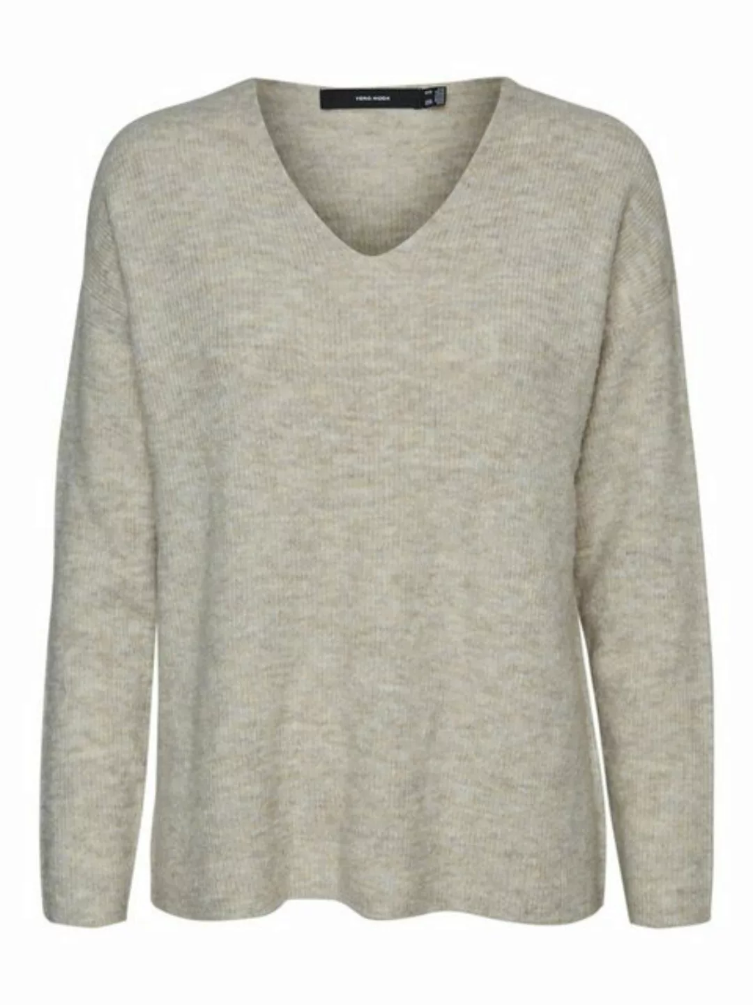 Vero Moda Damen Strickpullover VMCREWLEFILE LS V-NECK günstig online kaufen