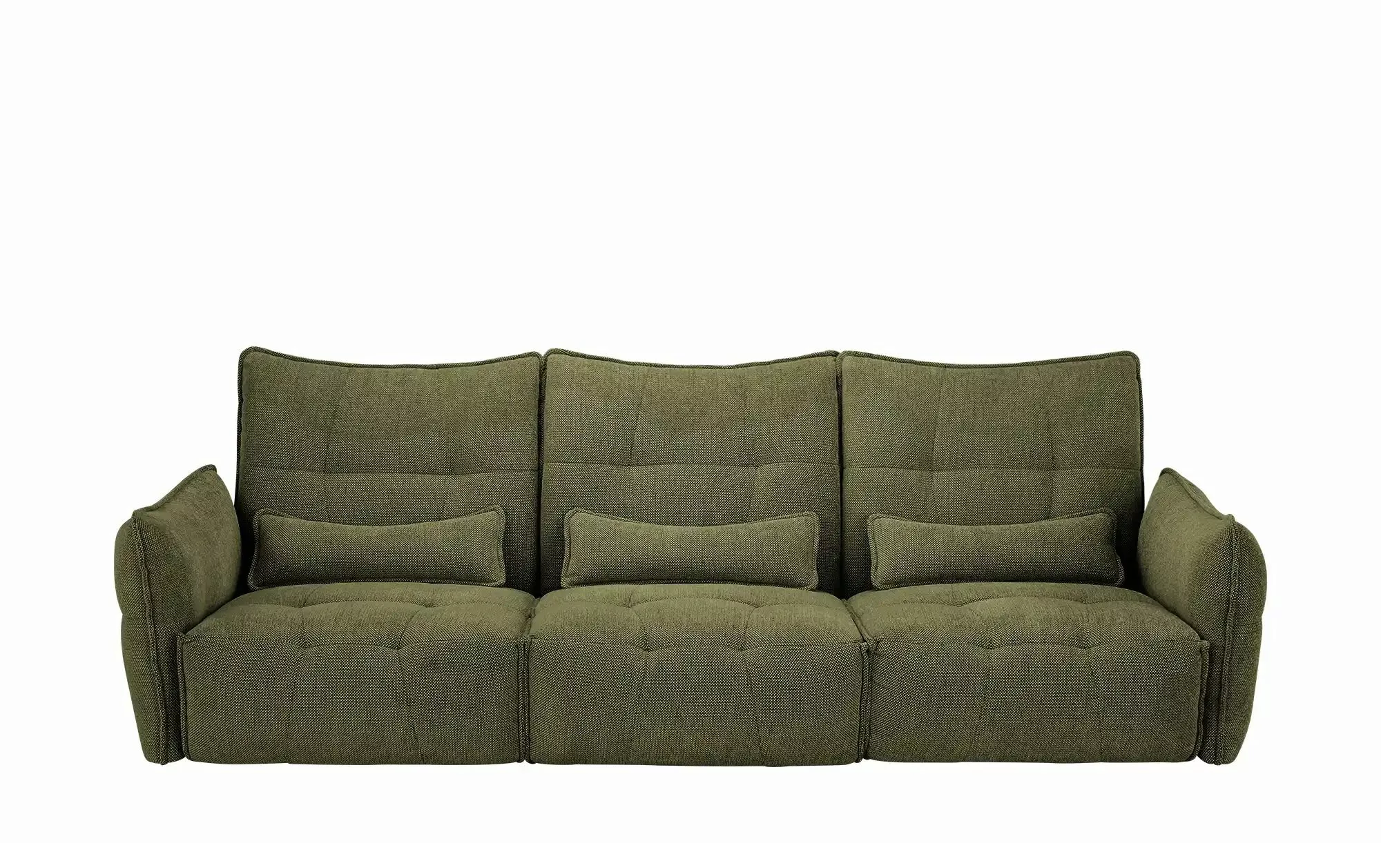 Sofa  3-Sitzer  Jeaneva ¦ grün ¦ Maße (cm): B: 320 H: 101 T: 114.0 Polsterm günstig online kaufen