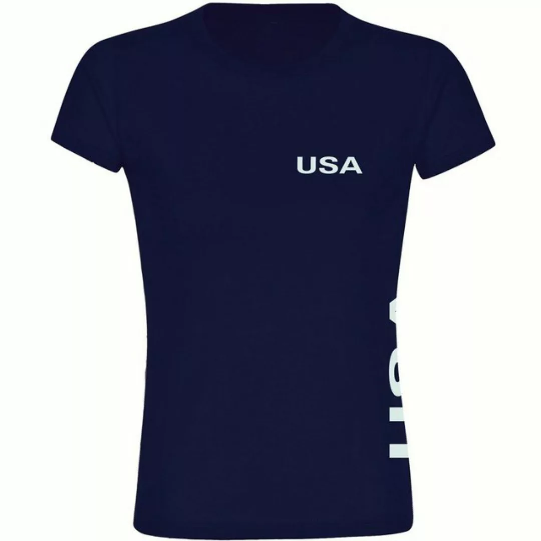 multifanshop T-Shirt Damen USA - Brust & Seite - Frauen günstig online kaufen