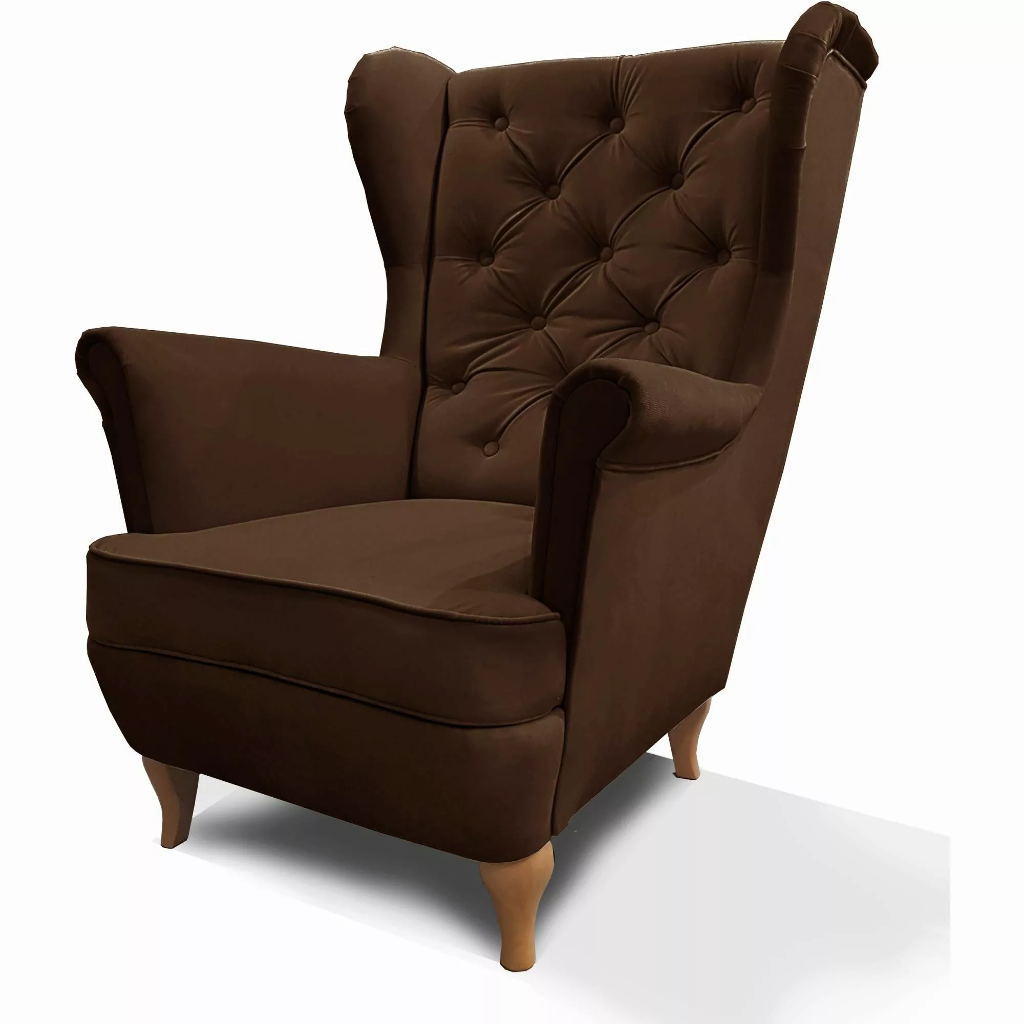 Beautysofa Ohrensessel Sessel FALCO Chesterfield Wohnzimmersessel günstig online kaufen