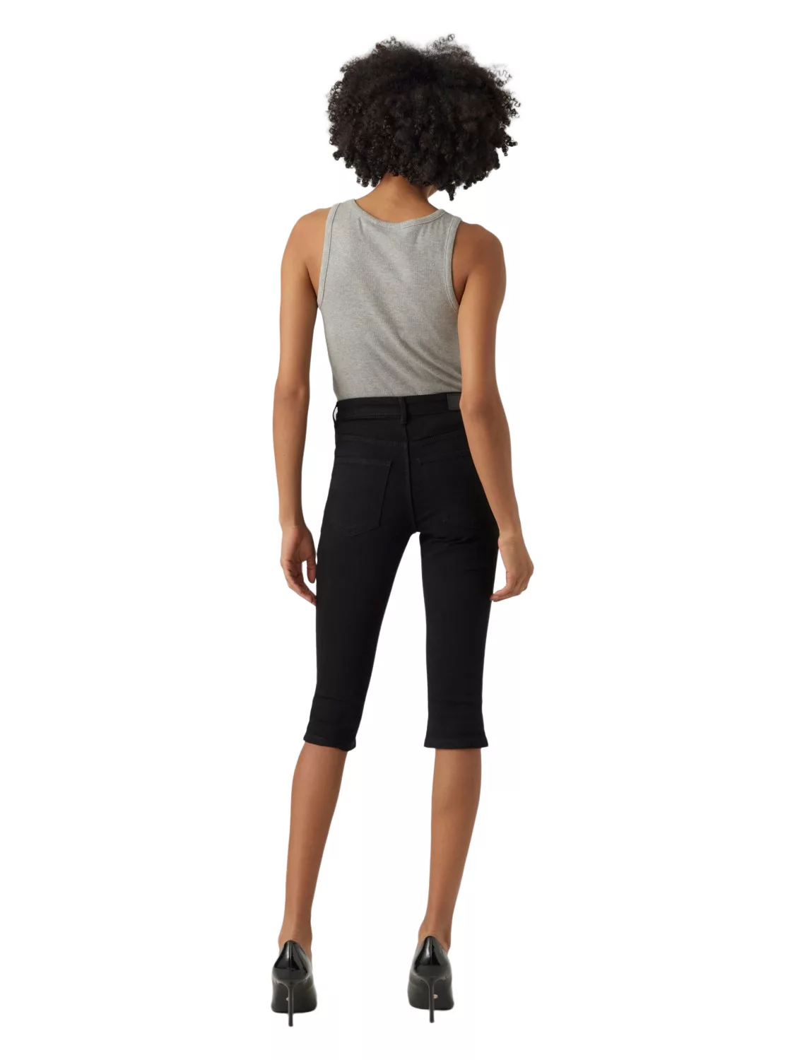 Vero Moda Damen Bermuda VMJUNE - Slim Fit - Blau, Schwarz günstig online kaufen