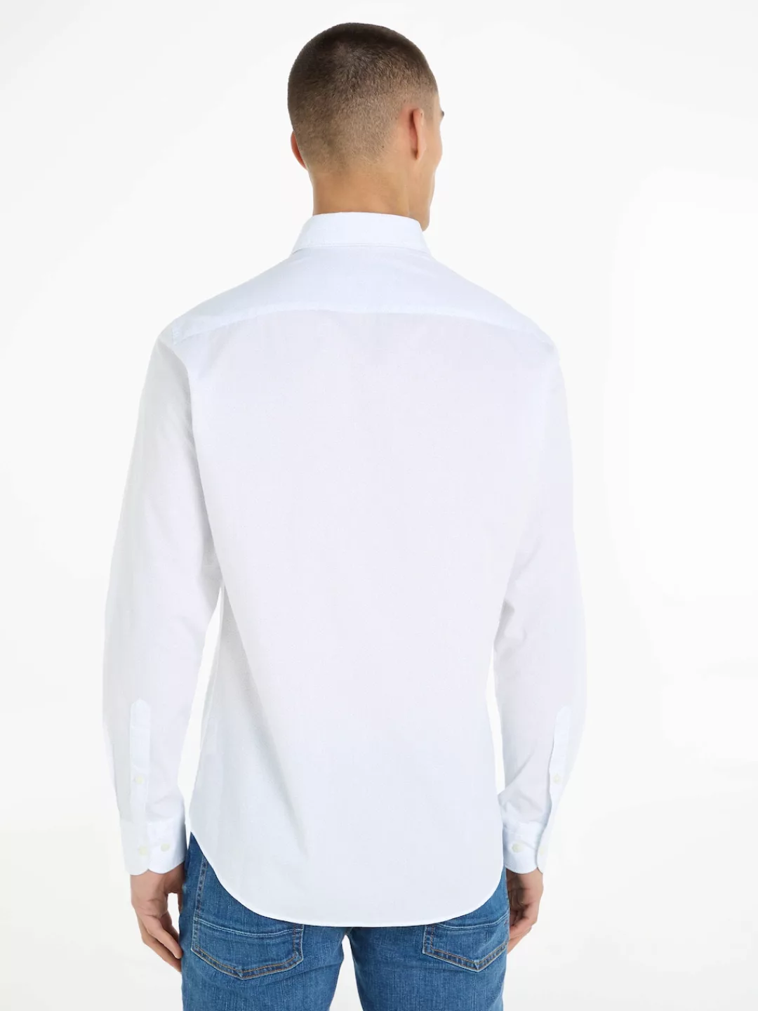 Tommy Hilfiger Langarmhemd "CL W-TILE PRINT RF SHIRT", mit dezenter Labelfl günstig online kaufen