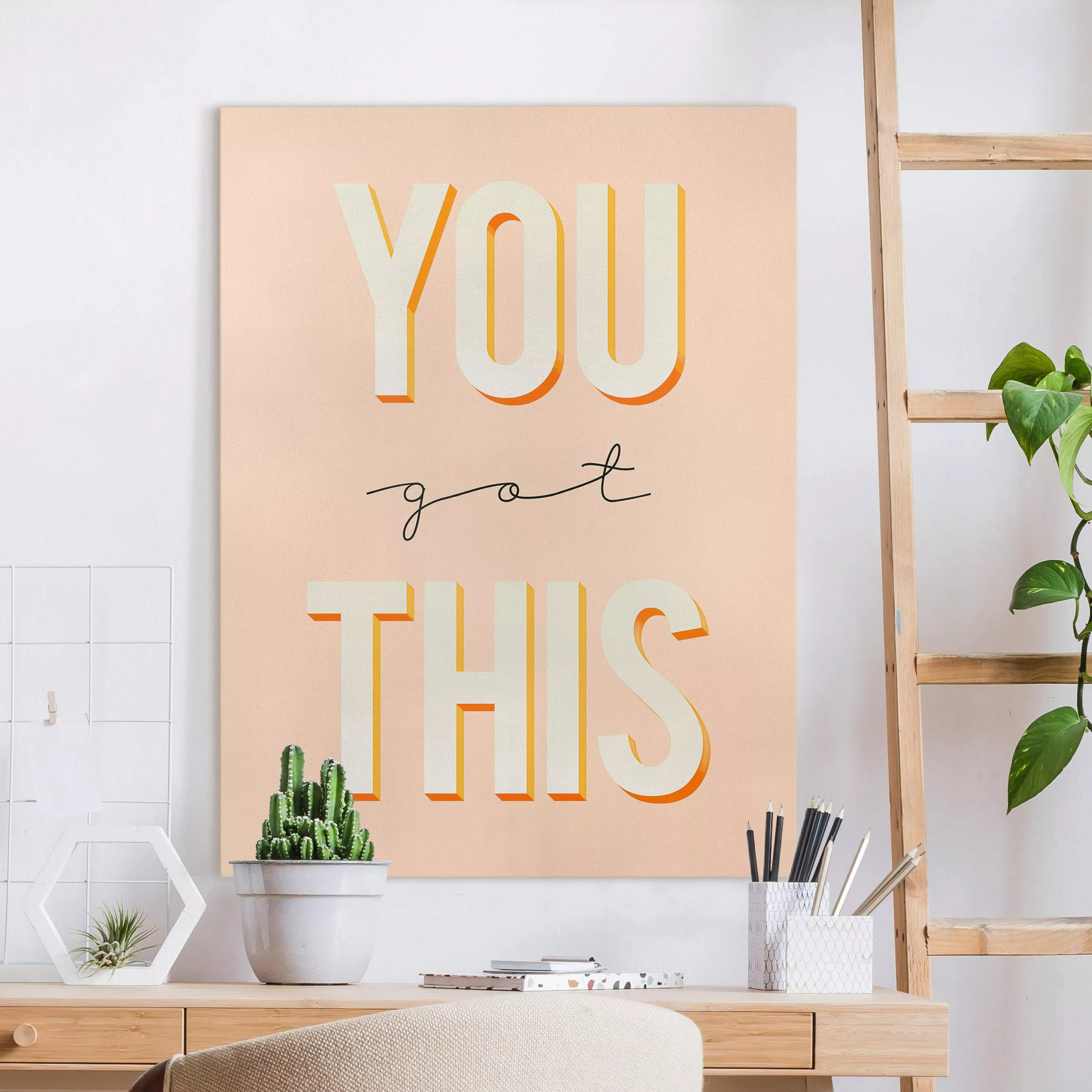 Leinwandbild You Got This Typo Spruch günstig online kaufen