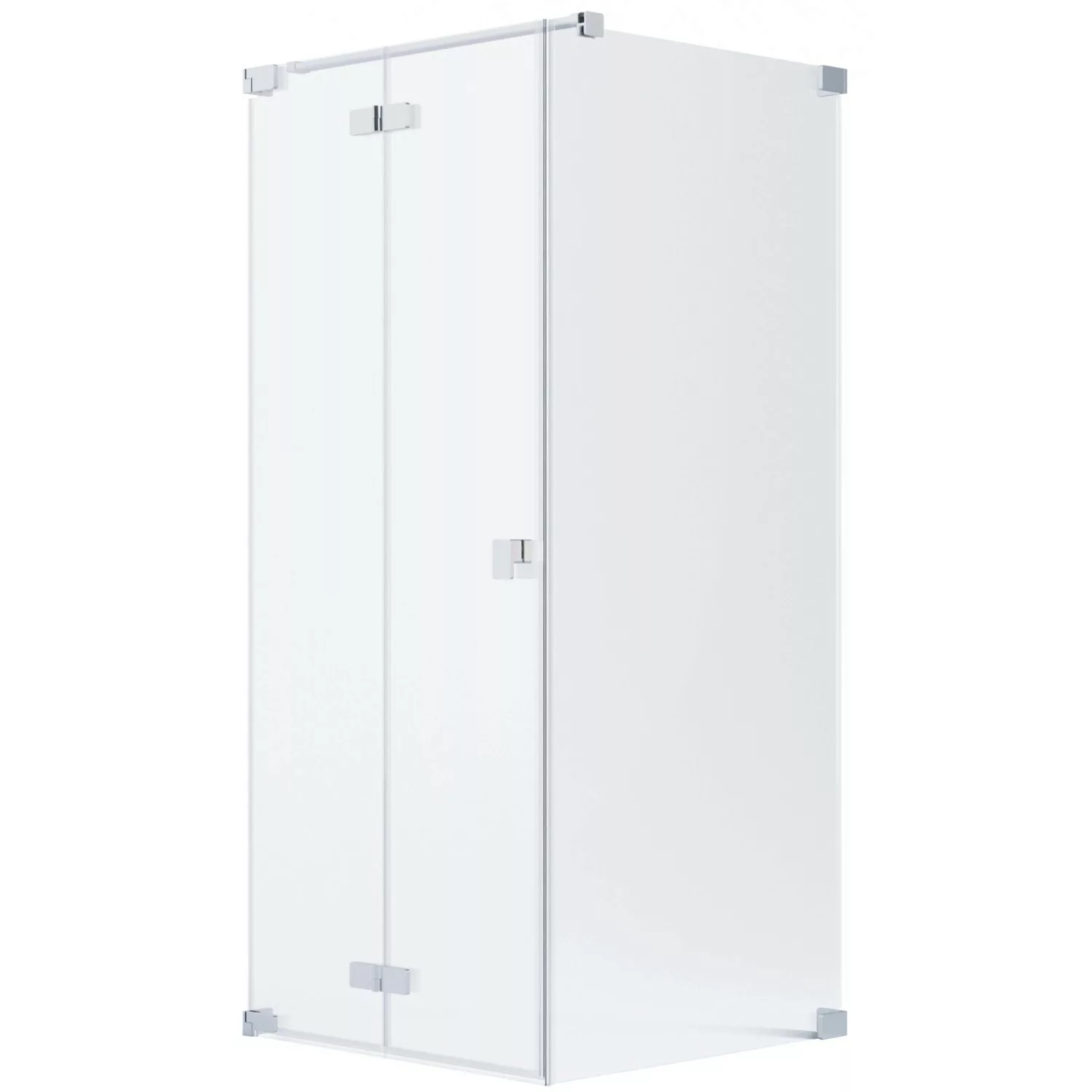 Schöner Wohnen Eckdusche Drehfalttür und Seitenwand Silbermatt 90 x 90 x 20 günstig online kaufen