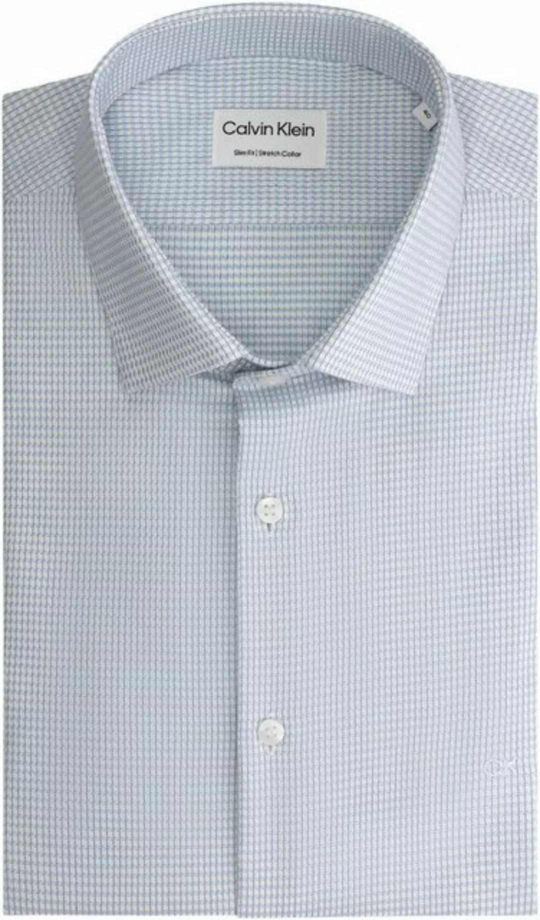 Calvin Klein Langarmhemd STRETCH COLLAR CHECK SLIM SHIRT günstig online kaufen