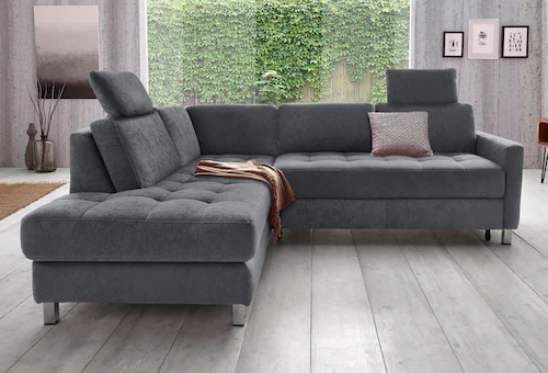 sit&more Ecksofa "Pablo L-Form", wahlweise mit Bettfunktion günstig online kaufen