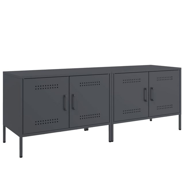 vidaXL TV-Schrank TV-Schränke 2 Stk. Anthrazit 68x39x50,5 cm Stahl (2-St) günstig online kaufen