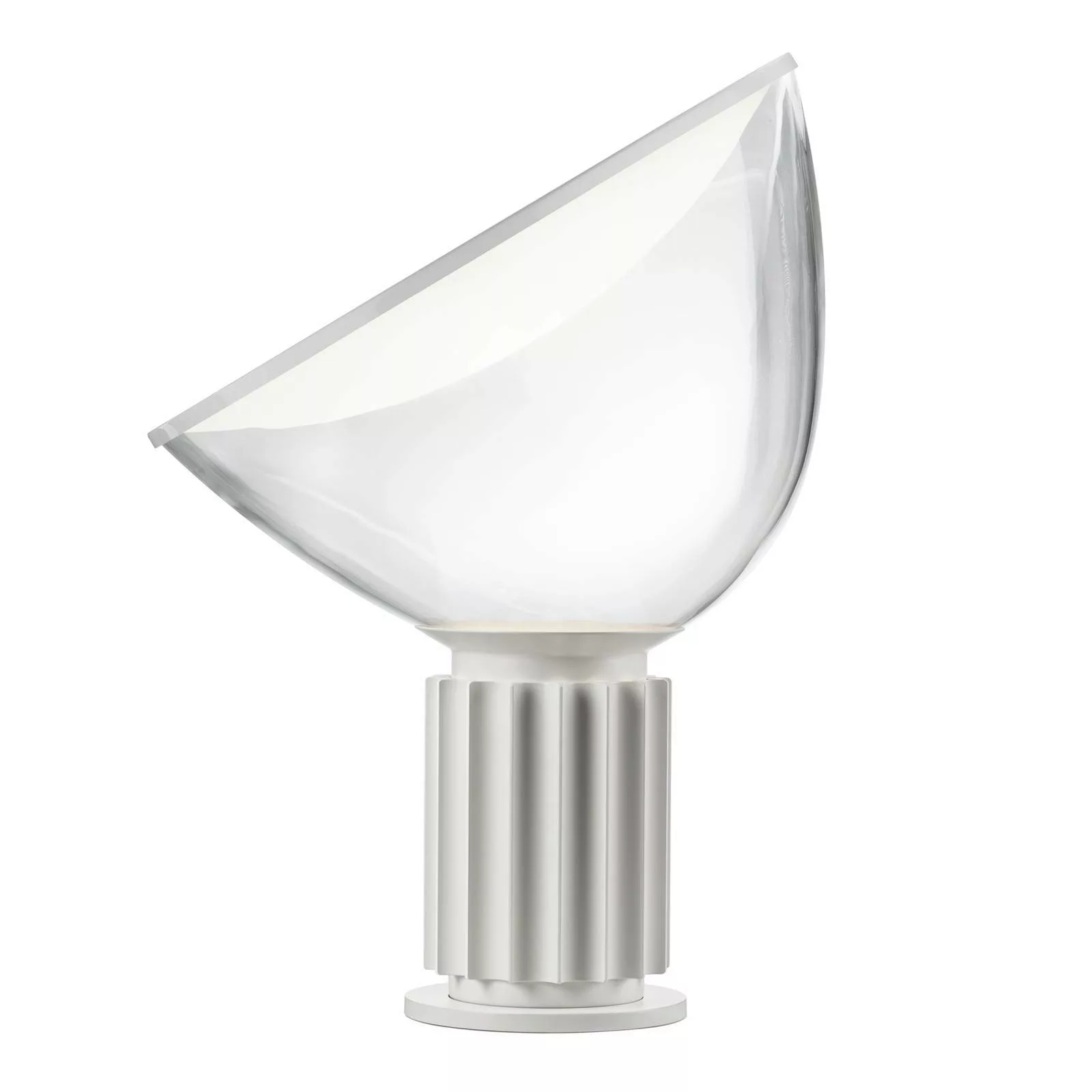 FLOS Taccia LED-Tischleuchte, weiß, Glas günstig online kaufen