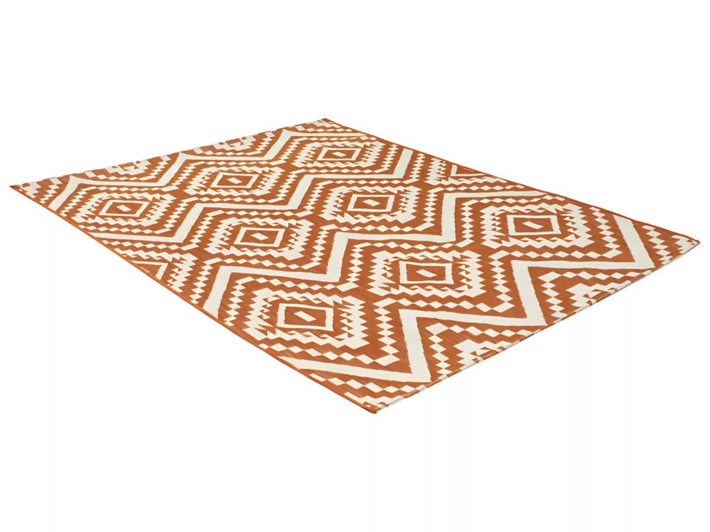 Teppich Indoor & Outdoor - 150 x 200 cm - Orange - CAREA günstig online kaufen