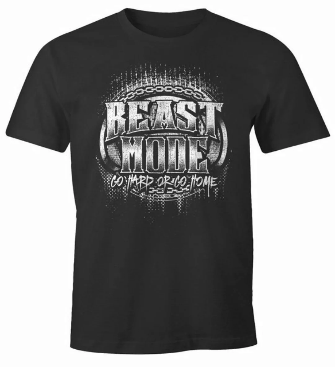 MoonWorks Print-Shirt Herren T-Shirt Beast Mode mit Print günstig online kaufen