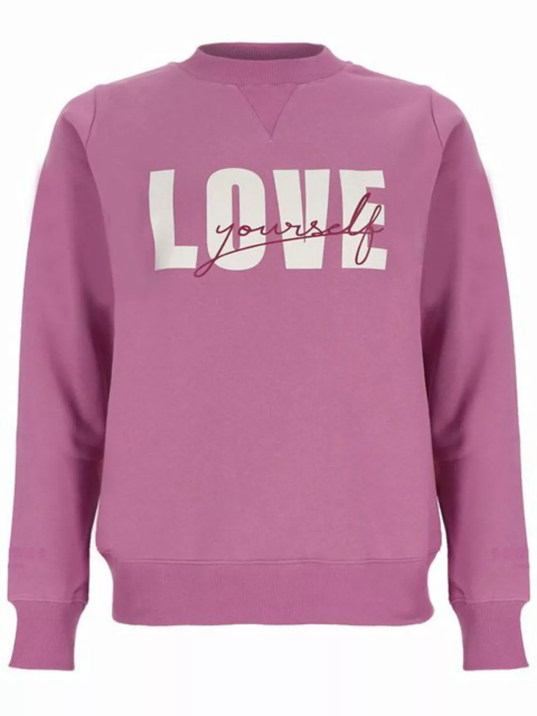 salzhaut Rundhalspullover Damen Pullover Rabhahn mit Love-Yourself-Print - günstig online kaufen