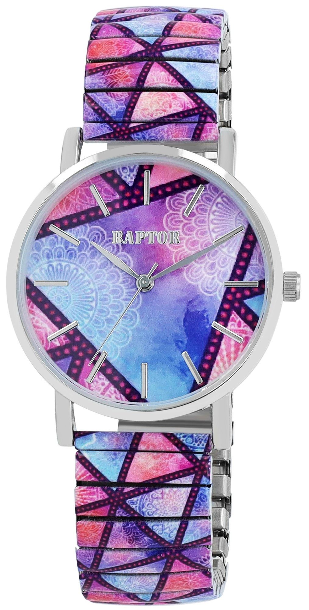 Raptor Quarzuhr Colorful Edition mit Edelstahlzugarmband, günstig online kaufen