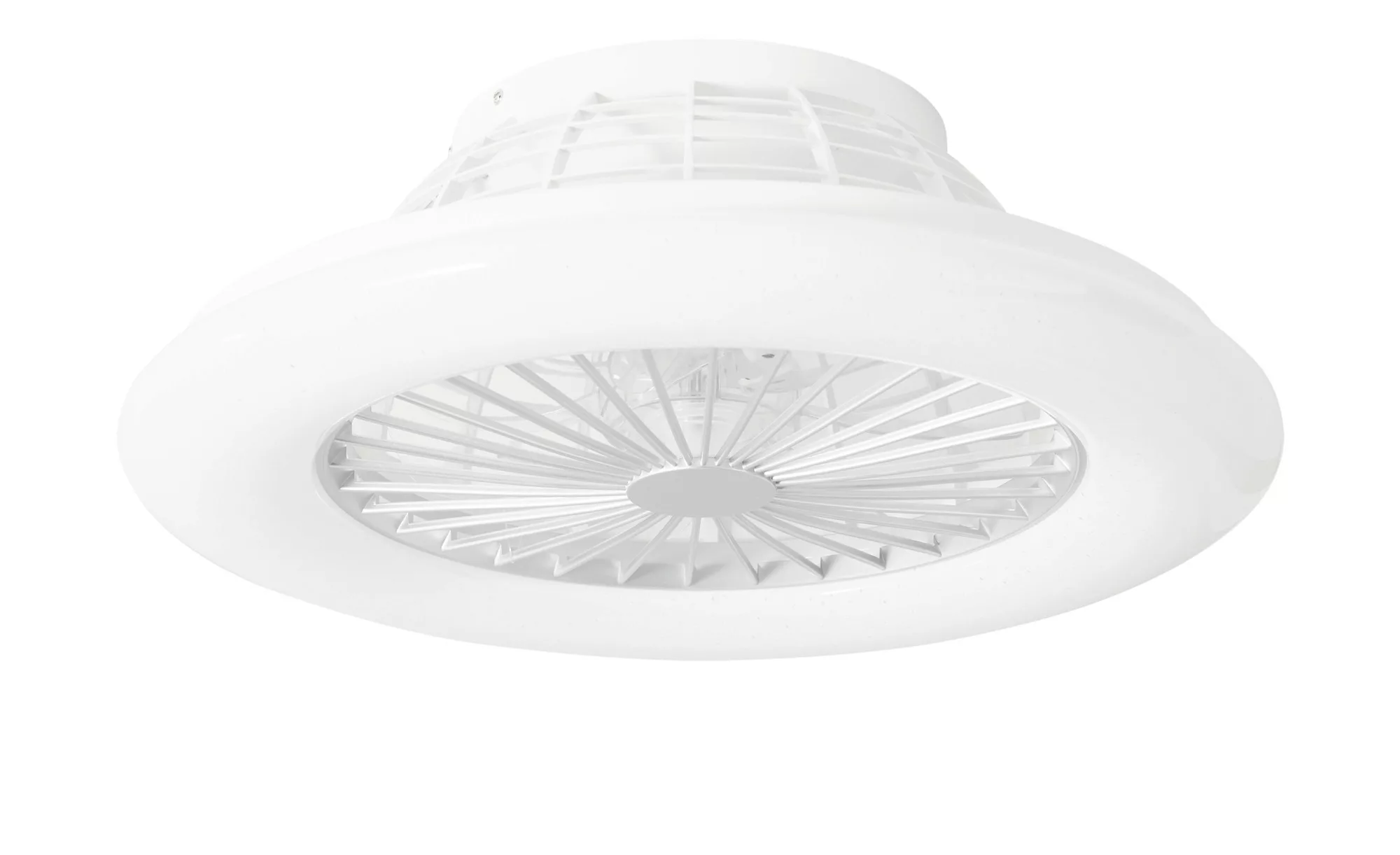 LED-Deckenleuchte mit Ventilator Stralsund Ø 50 cm Weiß günstig online kaufen