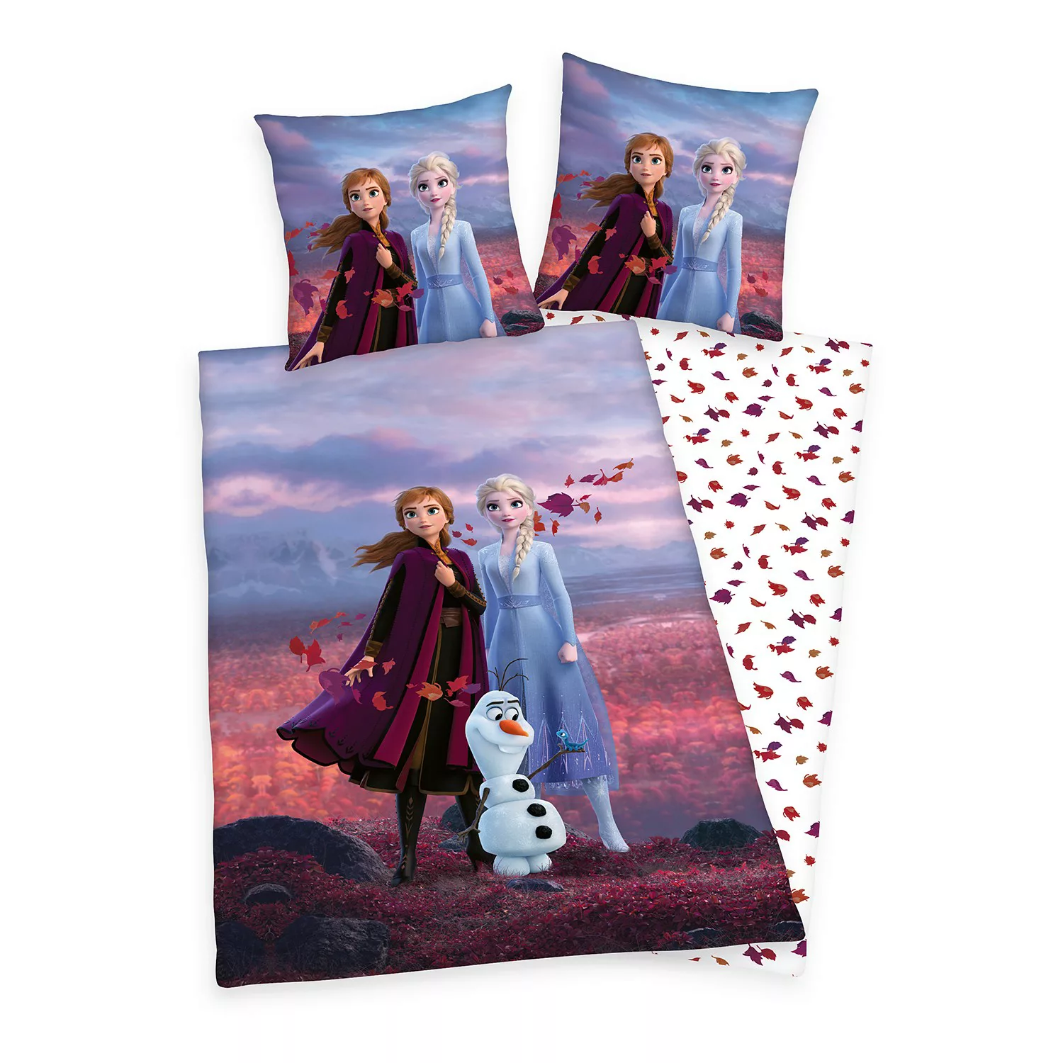 Disney Kinderbettwäsche »Disney´s Eiskönigin«, mit tollem Anna und Elsa Mot günstig online kaufen