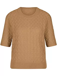 Rundhals-Pullover Peter Hahn Cashmere braun günstig online kaufen