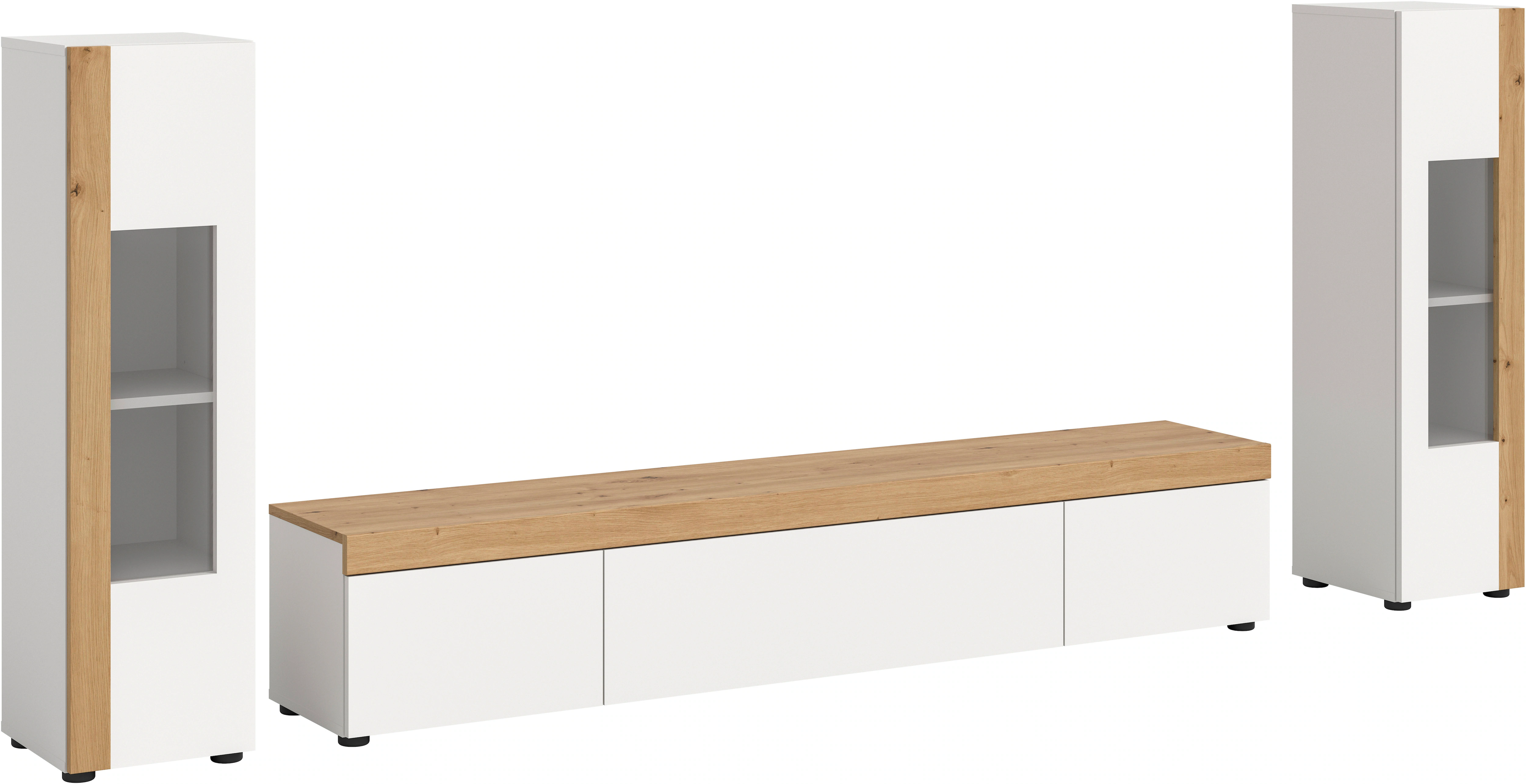 INOSIGN Wohnwand "Svala, Breite 180 cm, Wohnkombination", (Set, 3 St.), ste günstig online kaufen