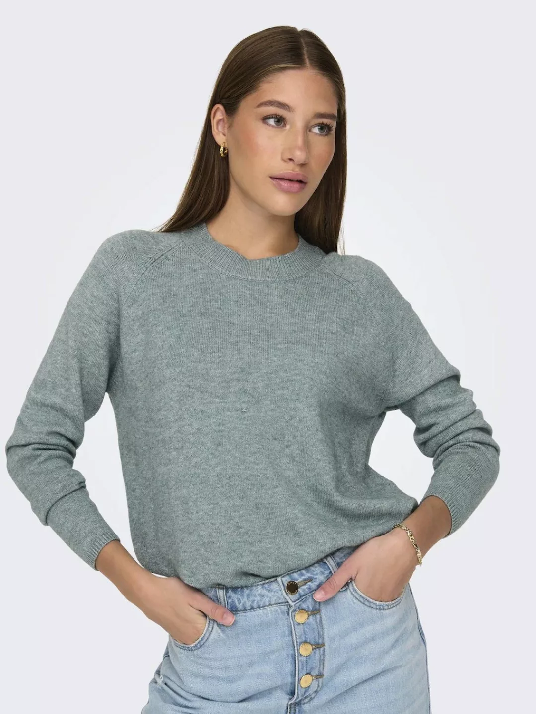 JDY Rundhalspullover "JDYMARCO L/S O-NECK SLIT PULL KNT NOOS" günstig online kaufen