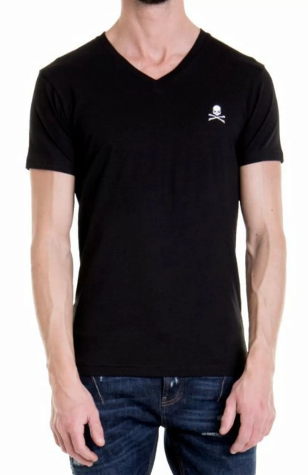 Philip Plein T-Shirt V-Neck Retro Slim fit in bedruckter PP Geschenkbox günstig online kaufen