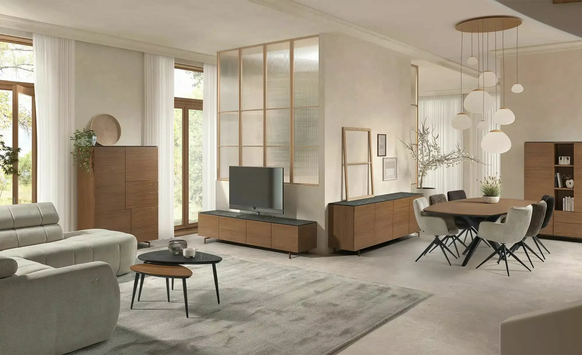 uno TV-Element  Stone ¦ holzfarben ¦ Maße (cm): B: 211 H: 50 T: 45.0 Kommod günstig online kaufen