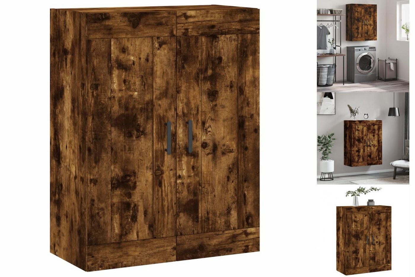 vidaXL Hängeschrank Hängeschrank Wandschrank Räuchereiche 69,5x34x90 cm Spa günstig online kaufen