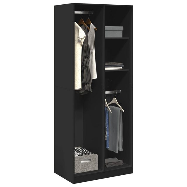 vidaXL Kleiderschrank Kleiderschrank Schwarz 80x50x200 cm Spanplatte günstig online kaufen